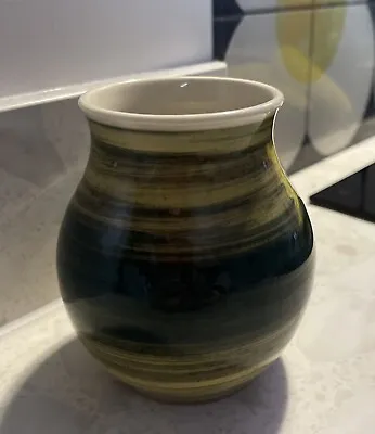 Buy Holkham Pottery Small Vase Blue / Green • 15£