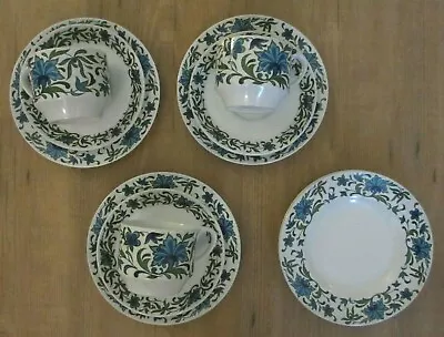 Buy Vintage Midwinter Spanish Garden By Jessie Tail 3 Trios And 3 Cake Plate Extra • 27.99£