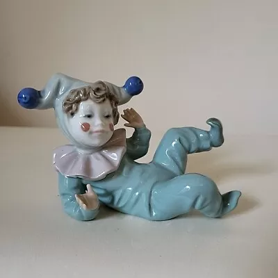 Buy Vintage Lladro Nao Jangles Harlequin Jester Clown Laying Down Figurine  • 11.99£
