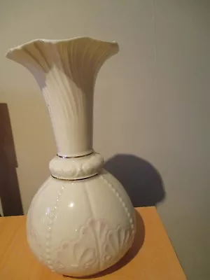 Buy Belleek Rossmore Vase 1993-1997, VGC, 23cm Tall • 15£