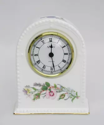 Buy Aynsley Wild Tudor Fine Bone China 5 1/8  Mantle Clock -made In England • 16.54£