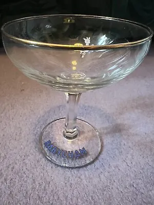 Buy Vintage Babycham Glass 1950s Hexagonal Stem Champagne Glass Coupe • 10£