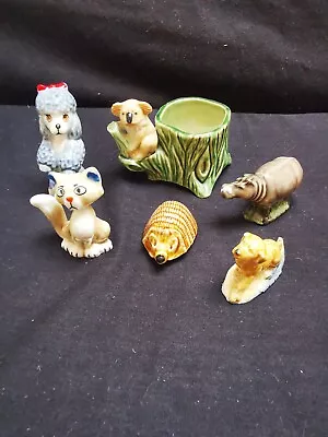 Buy Vintage Lot Of 6 Wade Whimsies, Wildlife Animals Figurines  • 9.99£