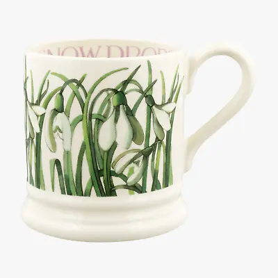 Buy Emma Bridgewater Pottery 1/2 Pint Mug - Snowdrops  - New First Quality Flowers • 23.95£
