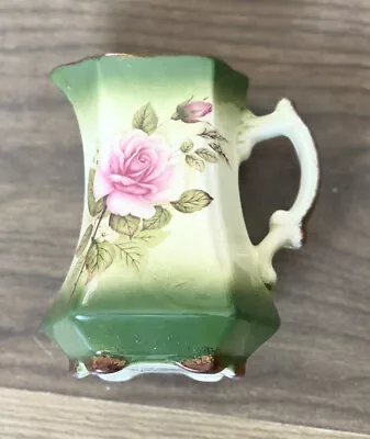 Buy Vintage Mayfayre Staffordshire Pottery Small Jug With Rose Design. • 10£