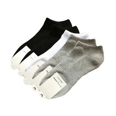 Buy 5 Pairs Socks Low Cut Well-Absorbent Anti-Skid Foot-ware Walking Sports • 13.35£