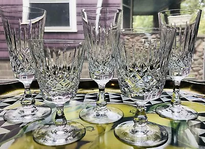 Buy 1980’s Edinburgh Appin Water Wine Champagne Flute Crystal Glass Signed Set Of 5 • 56.82£