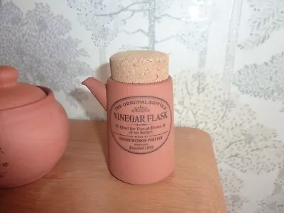 Buy Henry Watson Pottery The Original Suffolk Vinegar Flask With Cork Stopper VGC • 9.99£