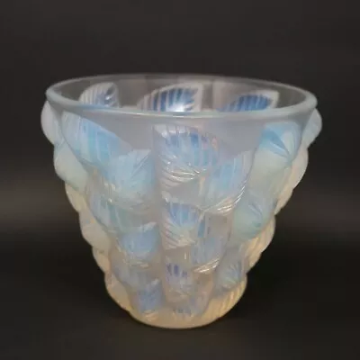 Buy Rene Lalique Opalescent Glass Moissac Vase • 2,070£