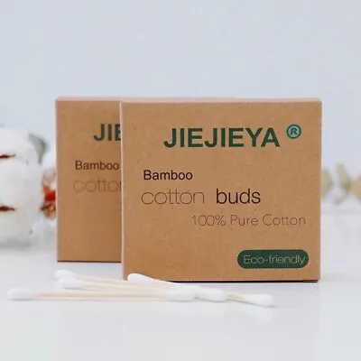Buy Jiejieya® Your No.1 Bamboo/wooden Cotton Buds Biodegradable Vegan Eco Friendly  • 95£