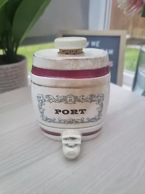 Buy Vintage PORT Wade Royal Victoria Pottery Porcelain Spirit Barrel Dispenser • 8£