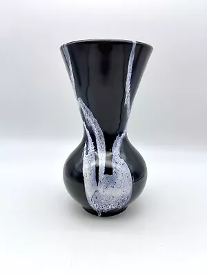 Buy Vintage Blue Mountain Pottery BMP Canada Granite Cobalt White Glaze Vase 8.75  • 17.07£