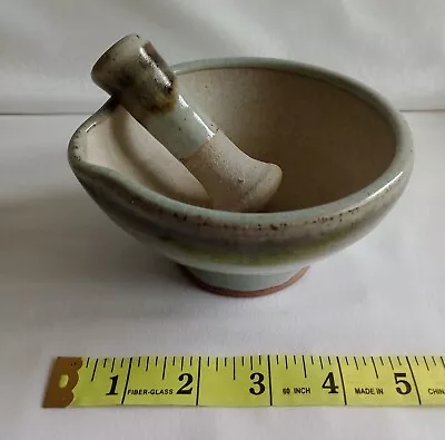 Buy Pestle And Mortar Set Ian Box Trevillian Pottery Stoneware TP Wigwam Cornwall • 19.99£