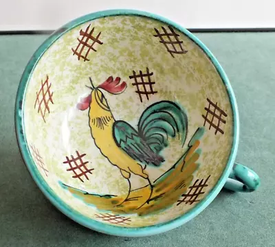 Buy Decorative Hand Painted Italian Cup Depicting Rooster / Cockerel Signed Tc Italy • 1.99£