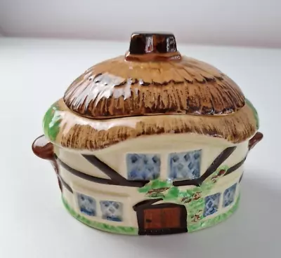 Buy Vintage Burlington Ware Devon Cottage Cookie Jar Lidded Pot Sugar Bowl Retro • 6.99£