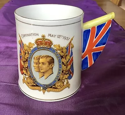 Buy Commemorative King George VI And Queen Elizabeth Coronation Mug 1937 • 15£
