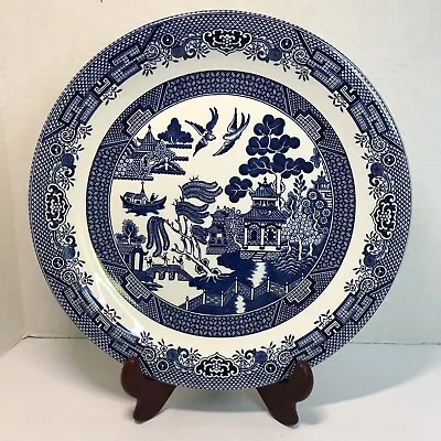 Buy Churchill Blue Willow Chop Plate Platter 12.5  England • 21.57£