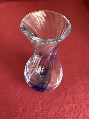 Buy Vintage Caithness Scotland. Purple Swirl  Glass Vase. Stunning Design And Colour • 10£
