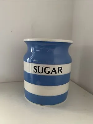 Buy T G Green Cornish Kitchen Ware Sugar Storage Jar With Lid Black Shield Stamp • 20£