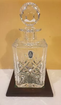 Buy Royal Doulton - Lead Crystal “westminster” - Cut Glass Whiskey Decanter & Plinth • 39.99£