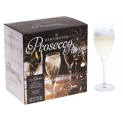 Buy Dartington Party Time Six Prosecco Glasses • 31.23£