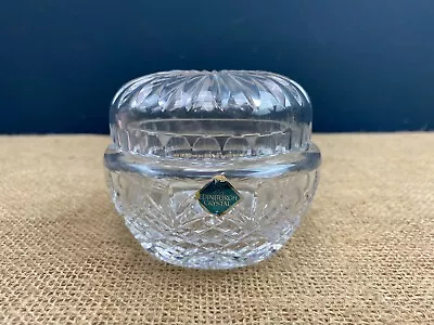 Buy Edinburgh Crystal Cut Glass Lidded Pot Jar With Label • 12£