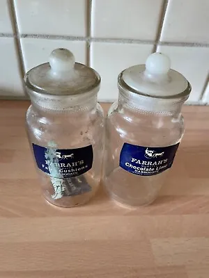 Buy Glass Sweet Storage Jars Complete With Lids Vintage & Genuine & Original Labels • 14.99£