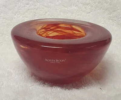 Buy 🔶️kosta Boda Swedish Atoll Swirl Candle Holder Votive Anna Ehrner Mcm Glass • 38.01£