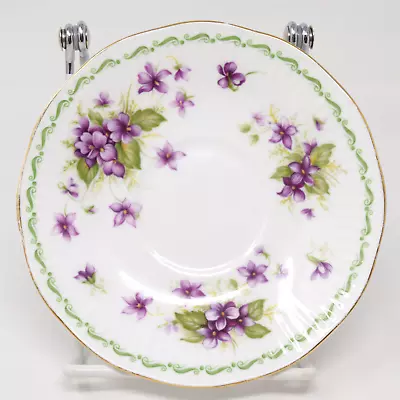 Buy Rosina Queens Saucer Bone China Special Flowers Violets February England Floral • 6.61£