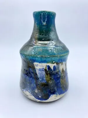 Buy Vintage Ash Glazed And Wood-fired Ceramic  Art Vase MCM • 21.10£