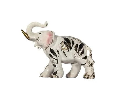 Buy Vintage Bradley Exclusives Japan Ceramic Elephant Figure Stripes Gilt Accent MCM • 17.33£