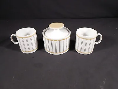 Buy Thomas Germany Espresso Serving Set Parts. Cups And Sugar Bowl. Stripes • 9.73£