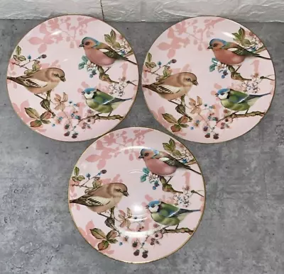 Buy X3 Royal Classic Bone China Pink Birds 6  Saucer • 8.95£