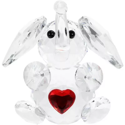 Buy Crystal Elephant Figurine Glass Ornament Collectible Sculpture Gift-OF • 13.15£