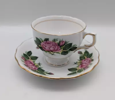 Buy Vintage Colclough A7 Bone China Tea Cup & Saucer Set Made In England Roses #6869 • 10.38£