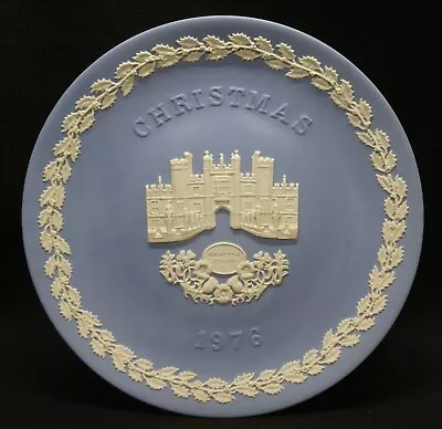 Buy Wedgwood Blue Jasperware Christmas 1976 Hampton Court Plate - 20.5cm • 28.46£