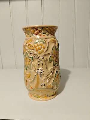Buy Crown Devon Vase Art Deco Leaping Deer – Height 24cm • 35£