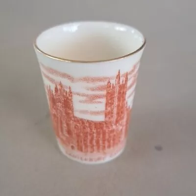 Buy W.h. Goss Crested China Model Of Small Cup - Canterbury Cathedral.  • 2.99£