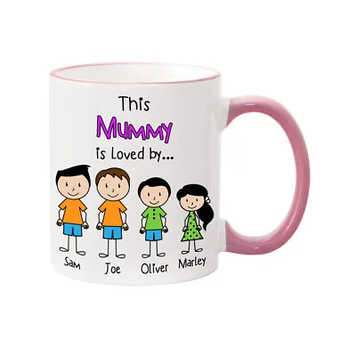 Buy Mummy Mug Mummy's Family Mug Personalised Mug Mother's Day Mug Mummy Gift Mum • 14.99£