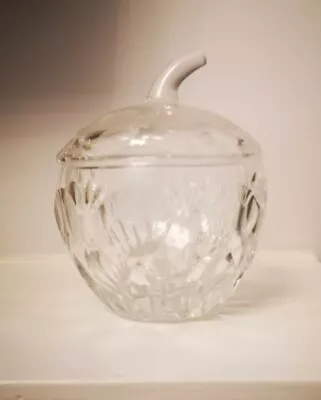 Buy 🍏 Clear Glass Apple Shape Ornament 🍎 Cup Trinket Pot Glass Art Table Feature  • 15.99£