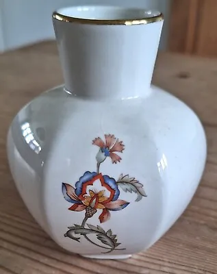 Buy Vintage Prinknash Pottery Bud Vase Floral Gold Trim In Good Condition  • 8£