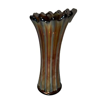Buy Antique Westmoreland Amethyst Carnival Glass Corinth Vase 9 1/4  • 77.21£