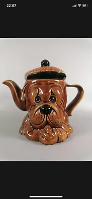 Buy Vintage 70s P&K Dog Teapot Brown Kitsch Retro Interior Dining Made In England  • 19.99£