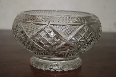 Buy Lead Crystal Cut Glass Fruit Bowl • 15£