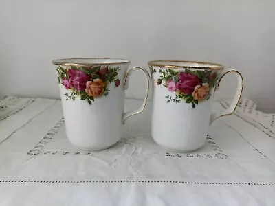 Buy Vintage Royal Albert Old Country Roses Mug Cups Beaker Ribbed • 22£