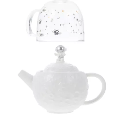 Buy Glass Teapot With Cup Set - Astronaut Design • 22.78£