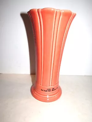 Buy Fiestaware, Flared Vase, Fiesta, Persimmon, Orange,  Red Montgomery Award, ELDS • 86.66£