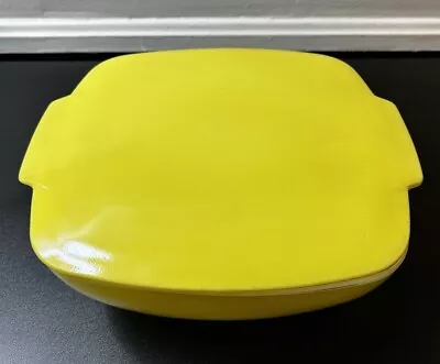 Buy Vintage PYREX Yellow Hostess Casserole Covered Dish Bowl 2.5 Q • 52.10£