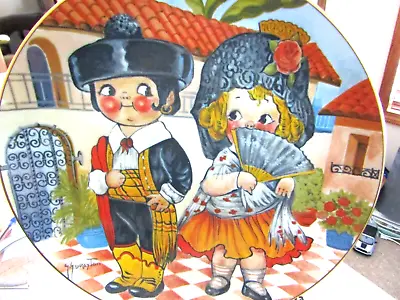Buy VINTAGE Dolly Dingle 8.5  Collector Plate, DOLLY DINGLE VISITS SPAIN • 6.58£