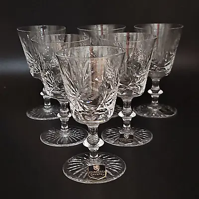 Buy Set Of 6 Edinburgh Crystal Star Of Edinburgh Wine Glasses.125ml • 152.99£